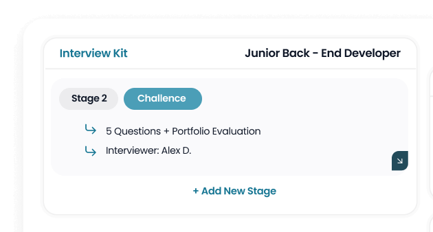 Interview builder feature